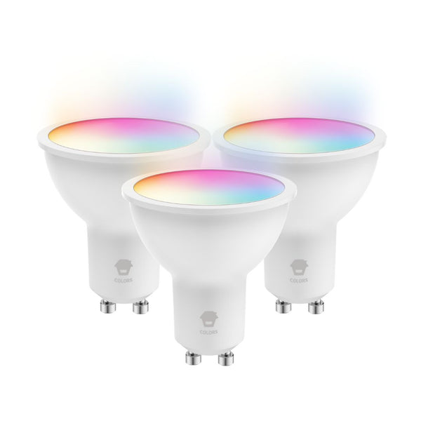 Smart LED Glühbirne Spot Color - Dreierpack Glühbirne Farbe