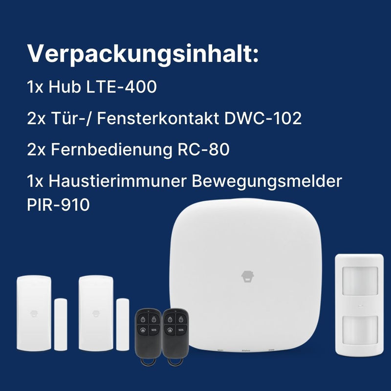 WLAN + 4G Alarm System LTE-400: Smart, schick und intuitiv