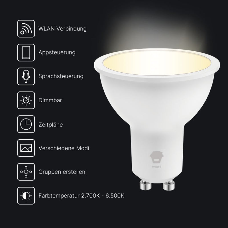 Smart WLAN LED Spot White - Dreierpack