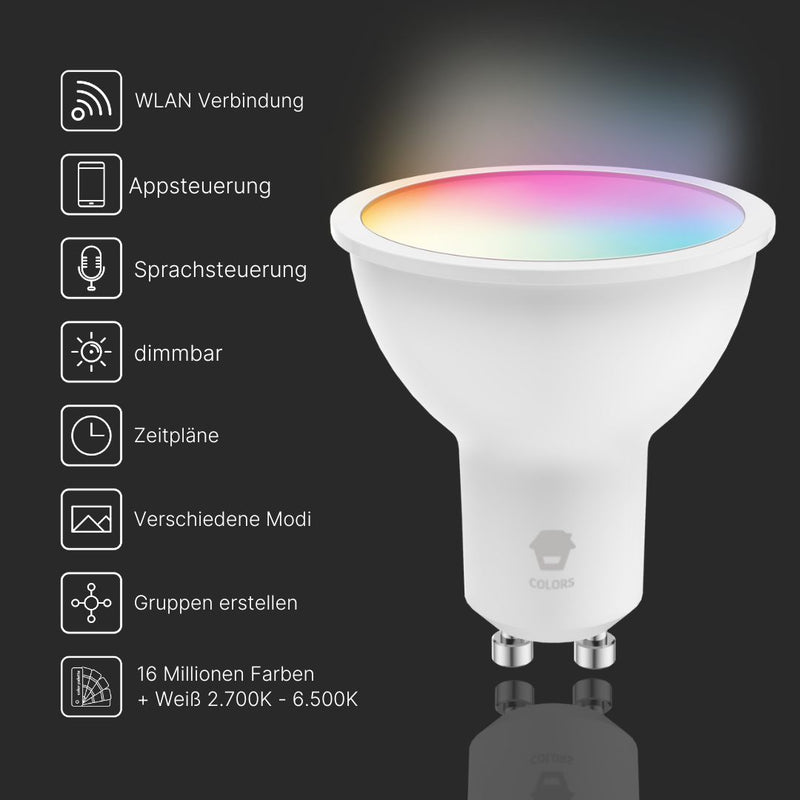 Smart LED Glühbirne Spot White & Color