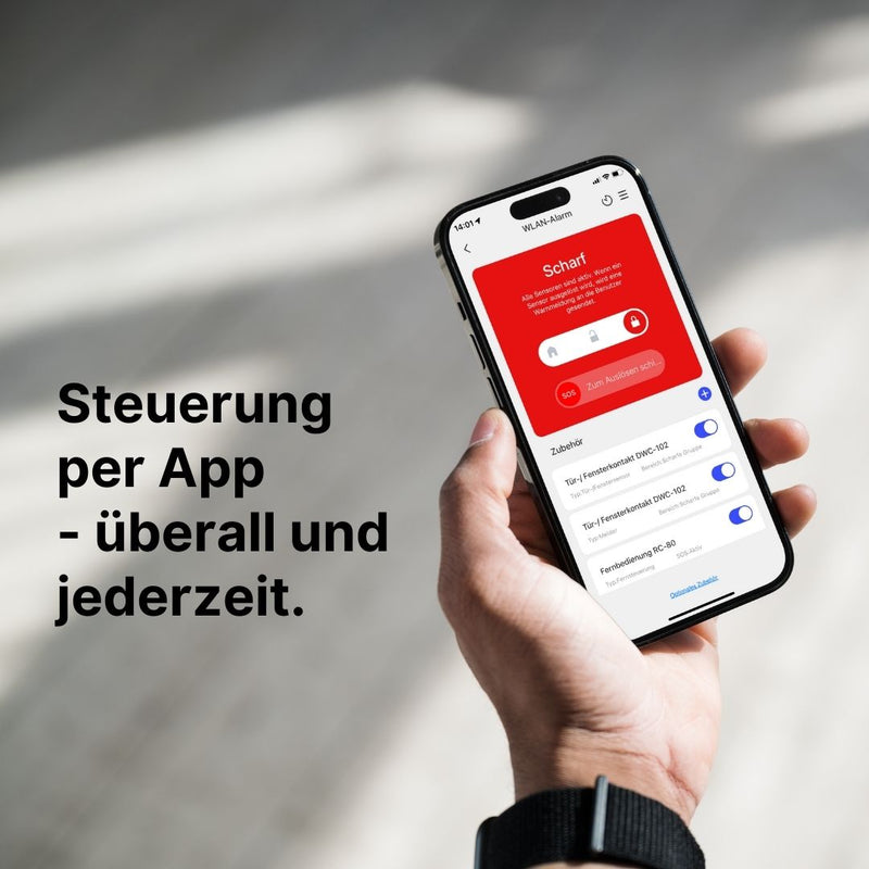 WLAN + 4G Alarm System LTE-400: Smart, schick und intuitiv