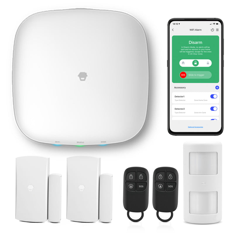 WiFi + 4G Alarm System LTE-400: Smart, schick und intuitiv Sicherheits-Starter-Kits