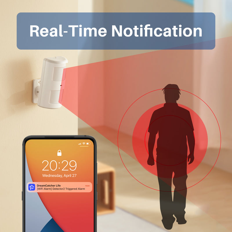 Chuango Smart Home wireless Wifi Bewegungsmelder Sicherheit indoor Detektor Alarm