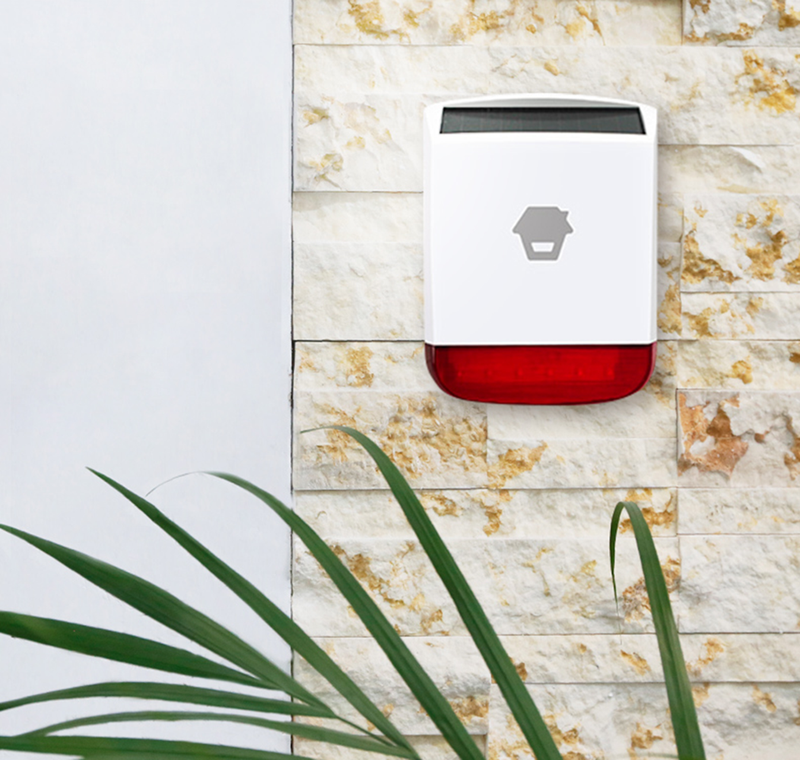 Chuango Smart Home Zuhause DreamCatcher Life-App Sicherheitssystem WLAN Sirene outdoor Alarm Rabatt Solarbetrieben